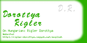 dorottya rigler business card